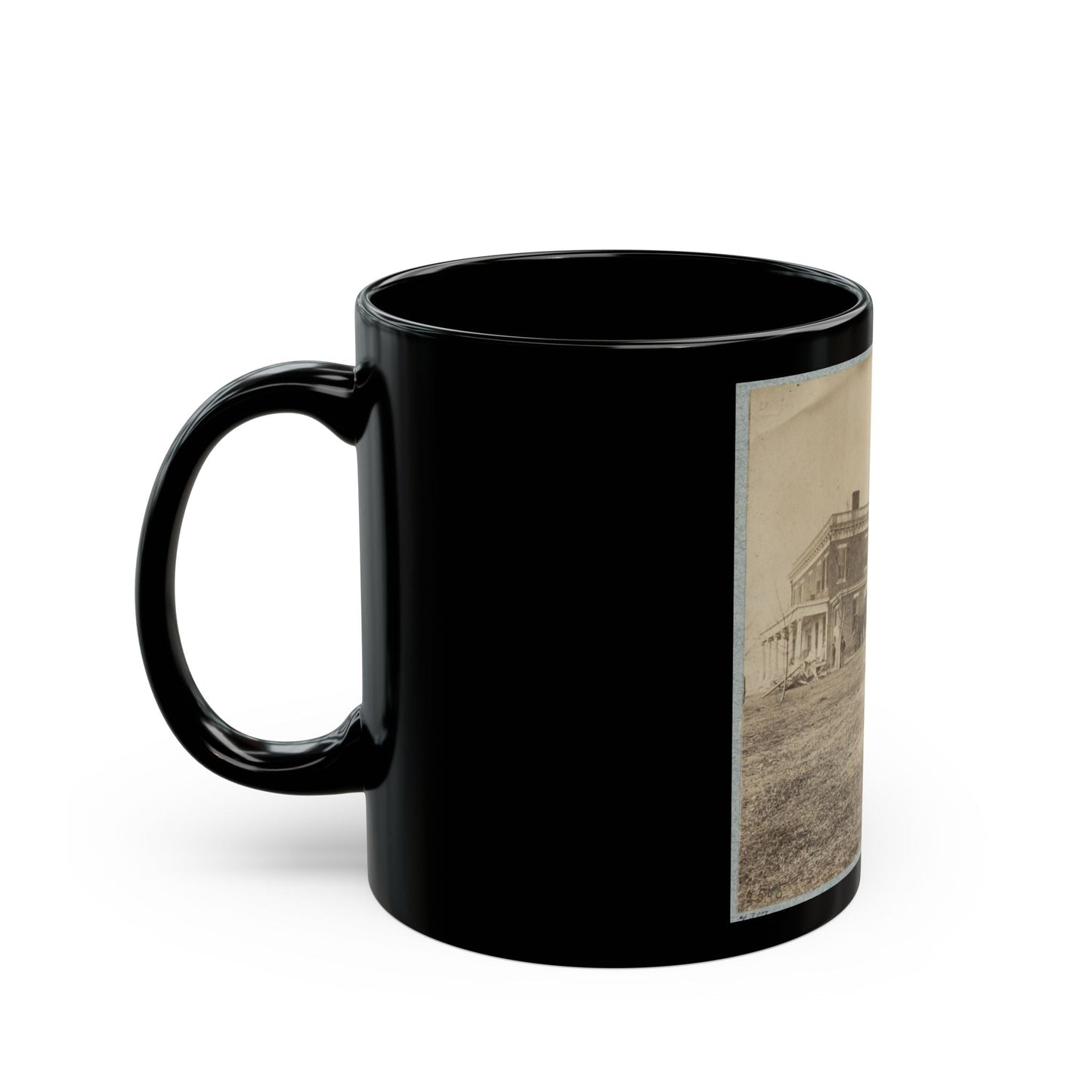 Aiken's House, James River, Va.(2) (U.S. Civil War) Black Coffee Mug