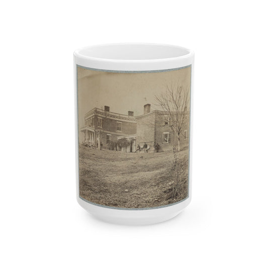 Aiken's House, James River, Va.(2) (U.S. Civil War) White Coffee Mug