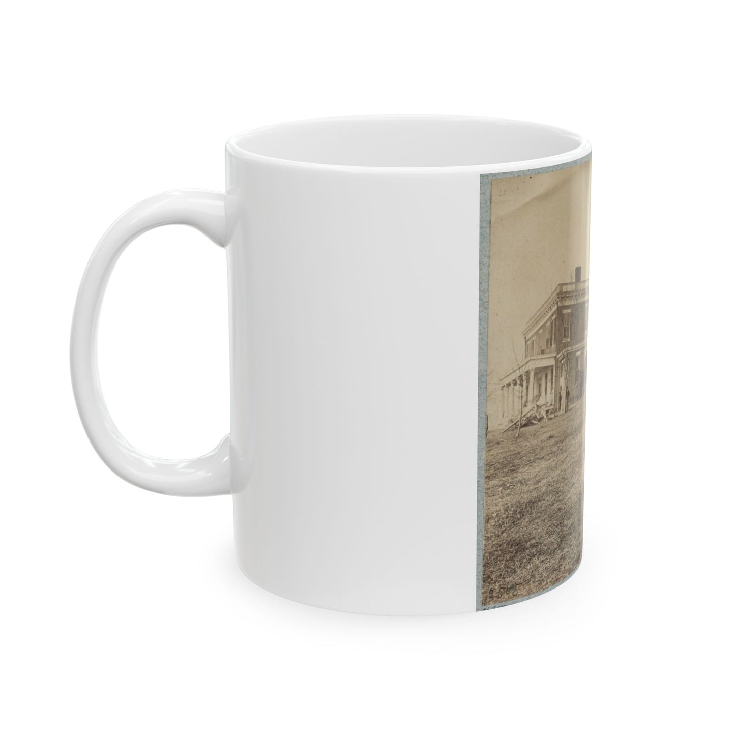 Aiken's House, James River, Va.(2) (U.S. Civil War) White Coffee Mug