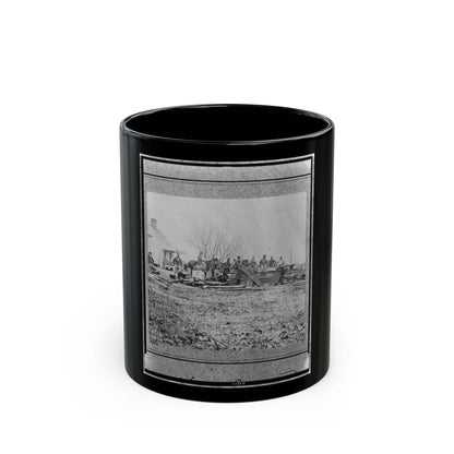 Aiken's House, James River, Va.(3) (U.S. Civil War) Black Coffee Mug