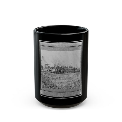 Aiken's House, James River, Va.(3) (U.S. Civil War) Black Coffee Mug