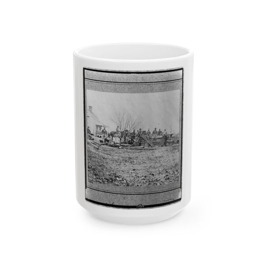 Aiken's House, James River, Va.(3) (U.S. Civil War) White Coffee Mug