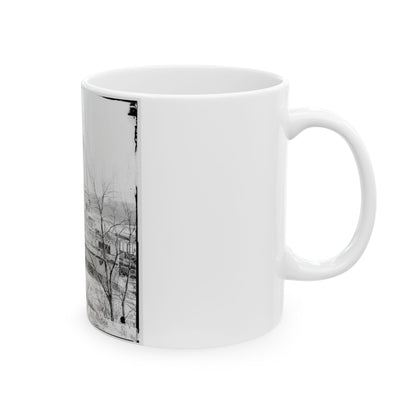 Aiken's Landing, Va.  Steamer New York Waiting For Exchange Of Prisoners (U.S. Civil War) White Coffee Mug