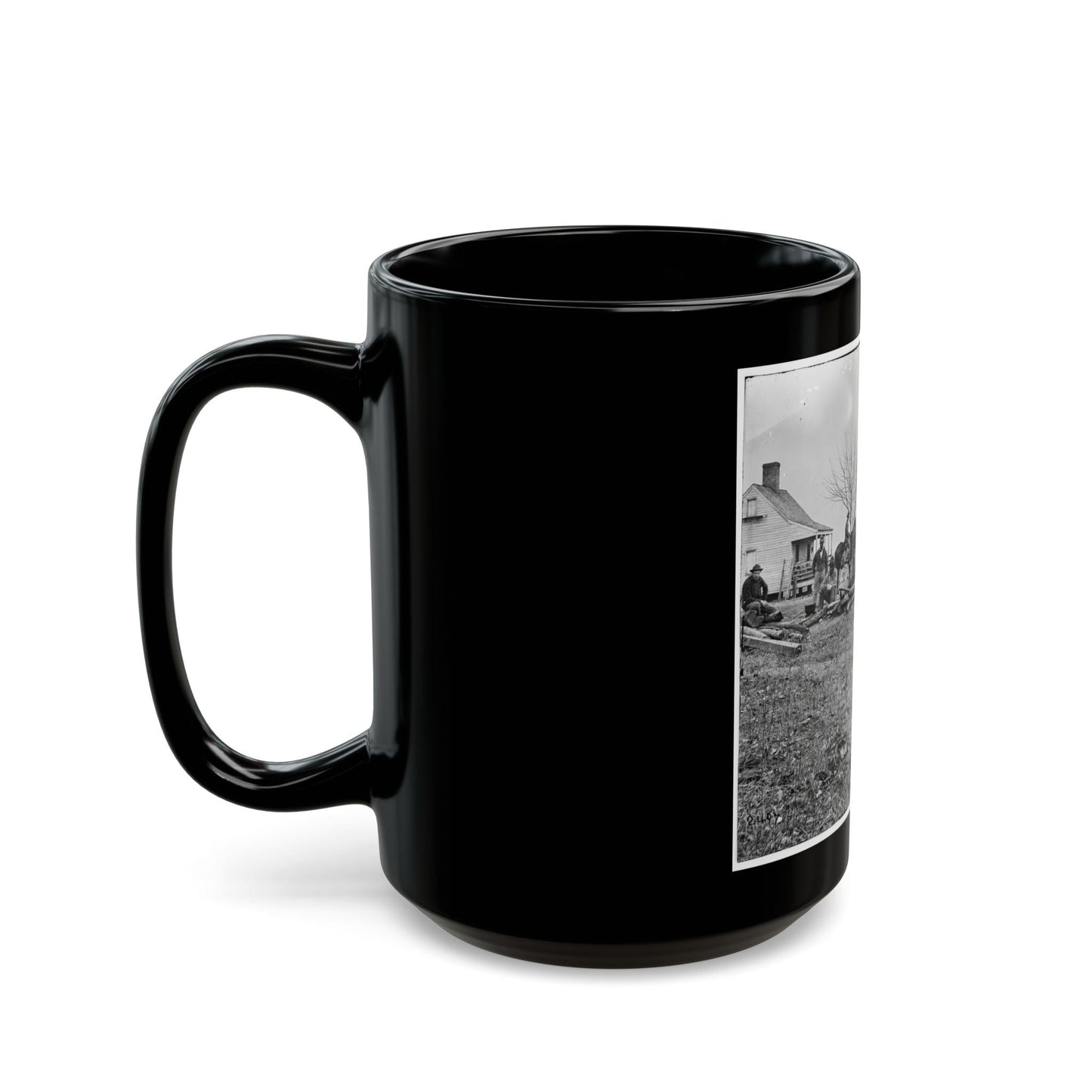 Aiken's Landing, Virginia (Vicinity). Negro Group At Aiken's Farm (U.S. Civil War) Black Coffee Mug