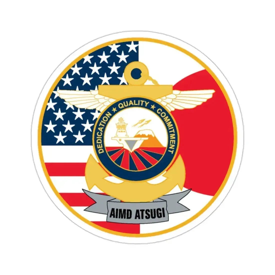 AIMD ATSUGI Command (U.S. Navy) STICKER Vinyl Die-Cut Decal - The Sticker Space