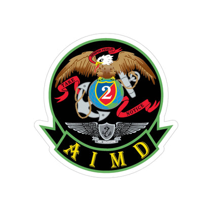 AIMD Two (U.S. Navy) Transparent STICKER Die-Cut Vinyl Decal-4 Inch-The Sticker Space