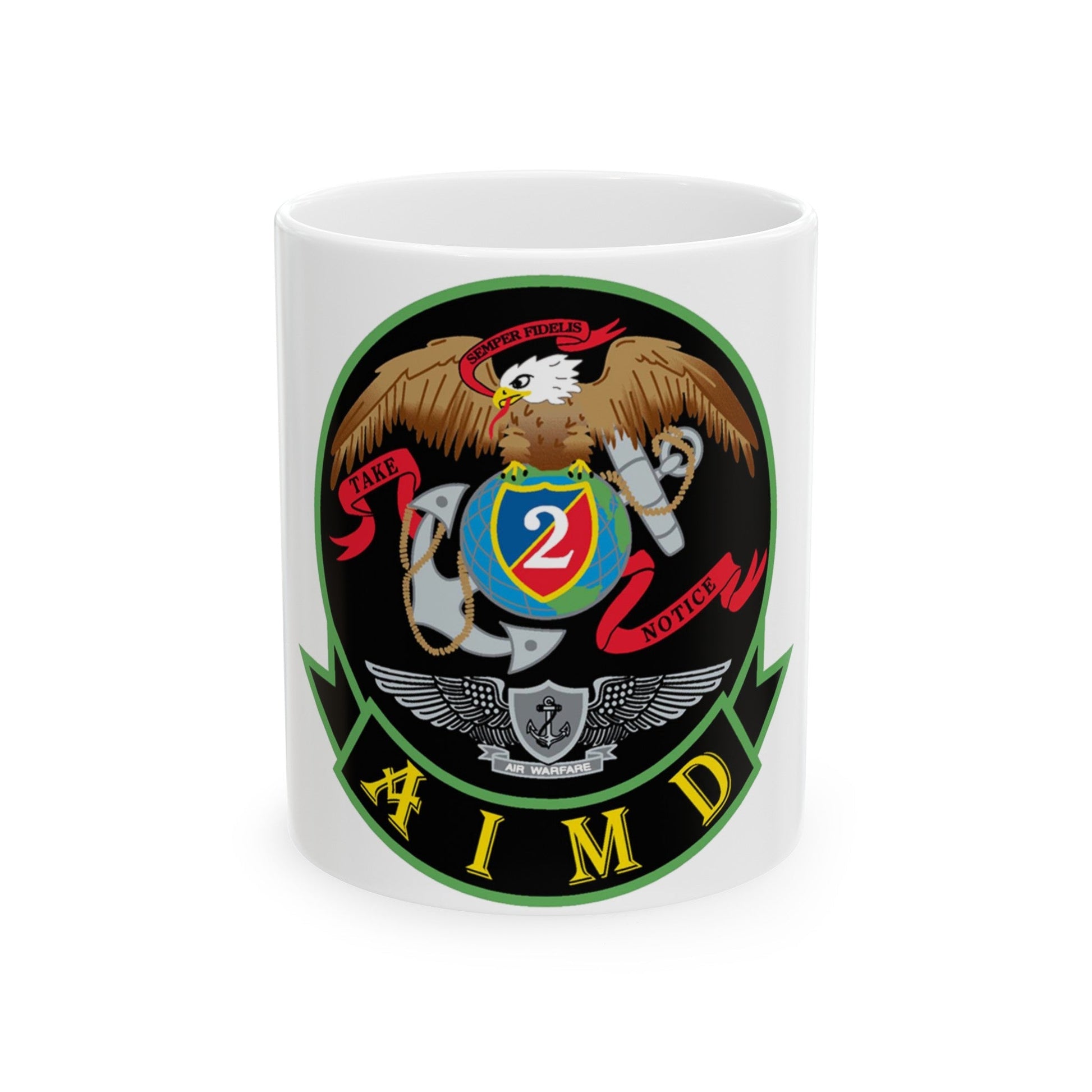 AIMD Two (U.S. Navy) White Coffee Mug-11oz-The Sticker Space