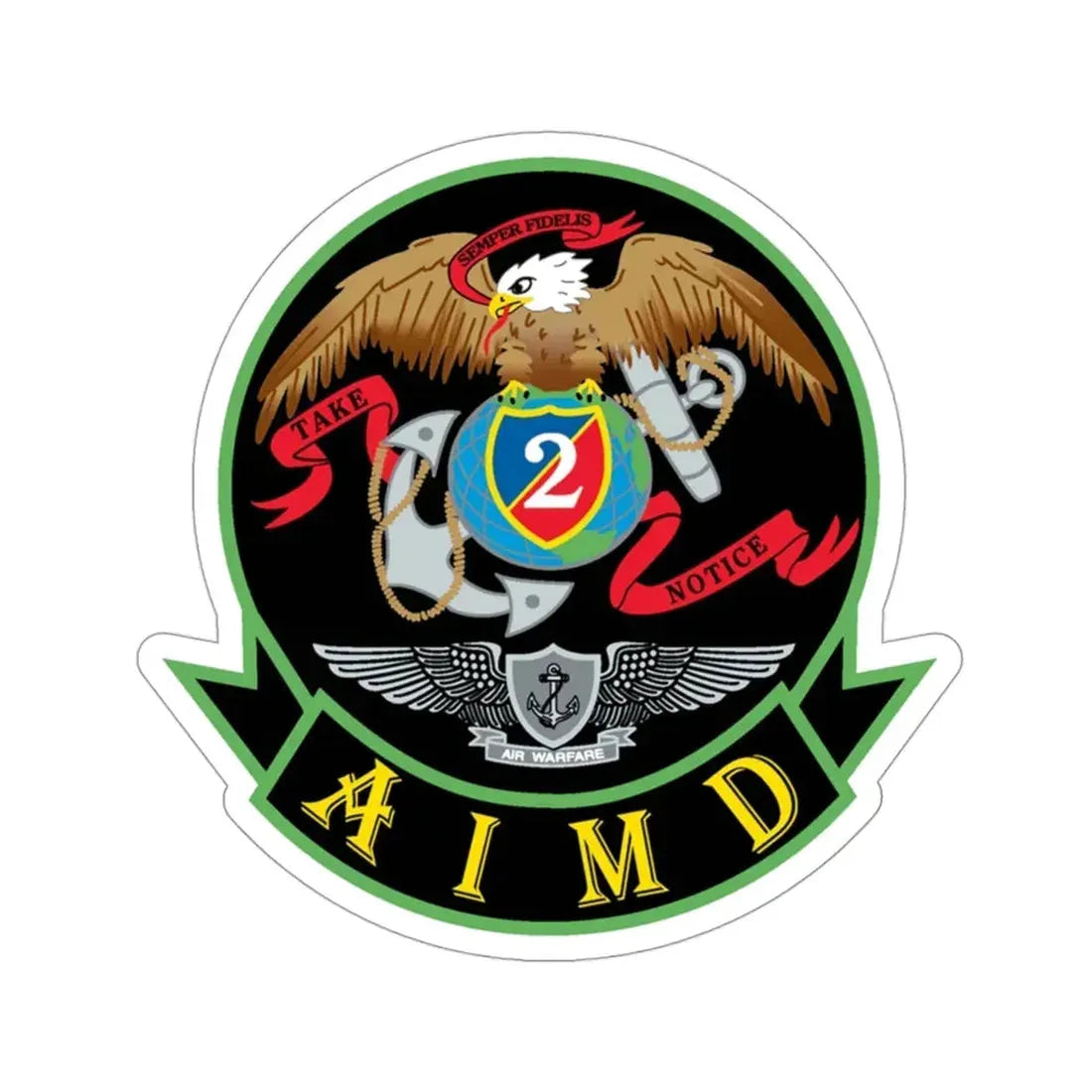 AIMD Two (U.S. Navy) STICKER Vinyl Die-Cut Decal - The Sticker Space