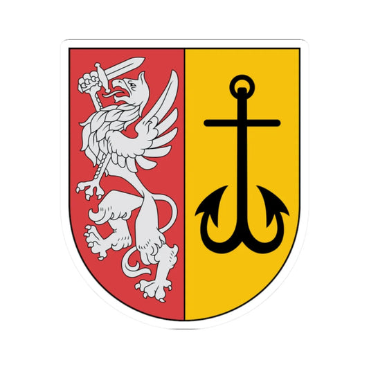 Ainazi COA (Latvia) (Coat of Arms) STICKER Vinyl Kiss-Cut Decal 2 Inch White - The Sticker Space