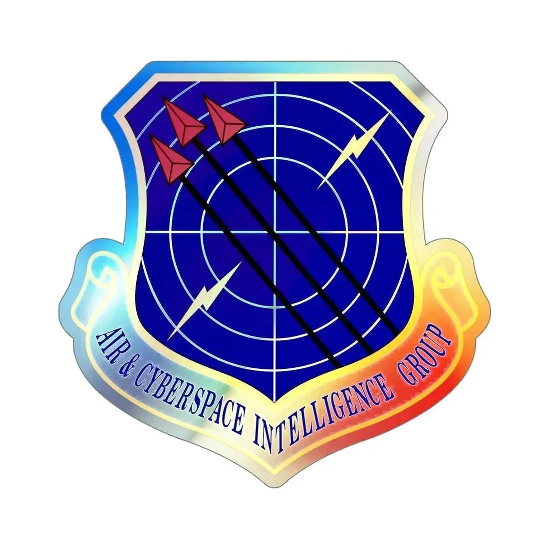 Air & Cyberspace Intelligence Group (U.S. Air Force) Holographic STICKER Die-Cut Vinyl Decal - The Sticker Space