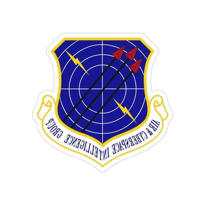 Air & Cyberspace Intelligence Group (U.S. Air Force) REVERSE PRINT Transparent Die-Cut STICKER - The Sticker Space