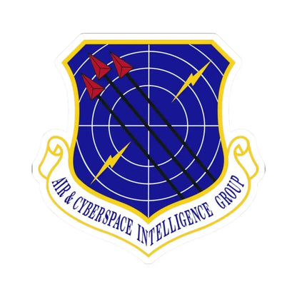 Air & Cyberspace Intelligence Group (U.S. Air Force) STICKER Vinyl Kiss-Cut Decal 2 Inch White - The Sticker Space