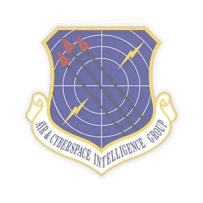 Air & Cyberspace Intelligence Group (U.S. Air Force) STICKER Vinyl Kiss-Cut Decal 4 Inch Transparent - The Sticker Space