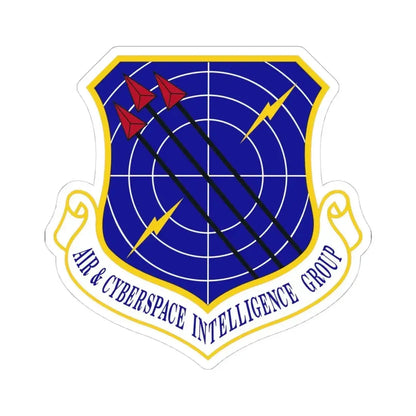 Air & Cyberspace Intelligence Group (U.S. Air Force) STICKER Vinyl Kiss-Cut Decal 4 Inch White - The Sticker Space