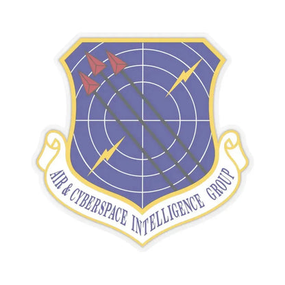 Air & Cyberspace Intelligence Group (U.S. Air Force) STICKER Vinyl Kiss-Cut Decal 6 Inch Transparent - The Sticker Space