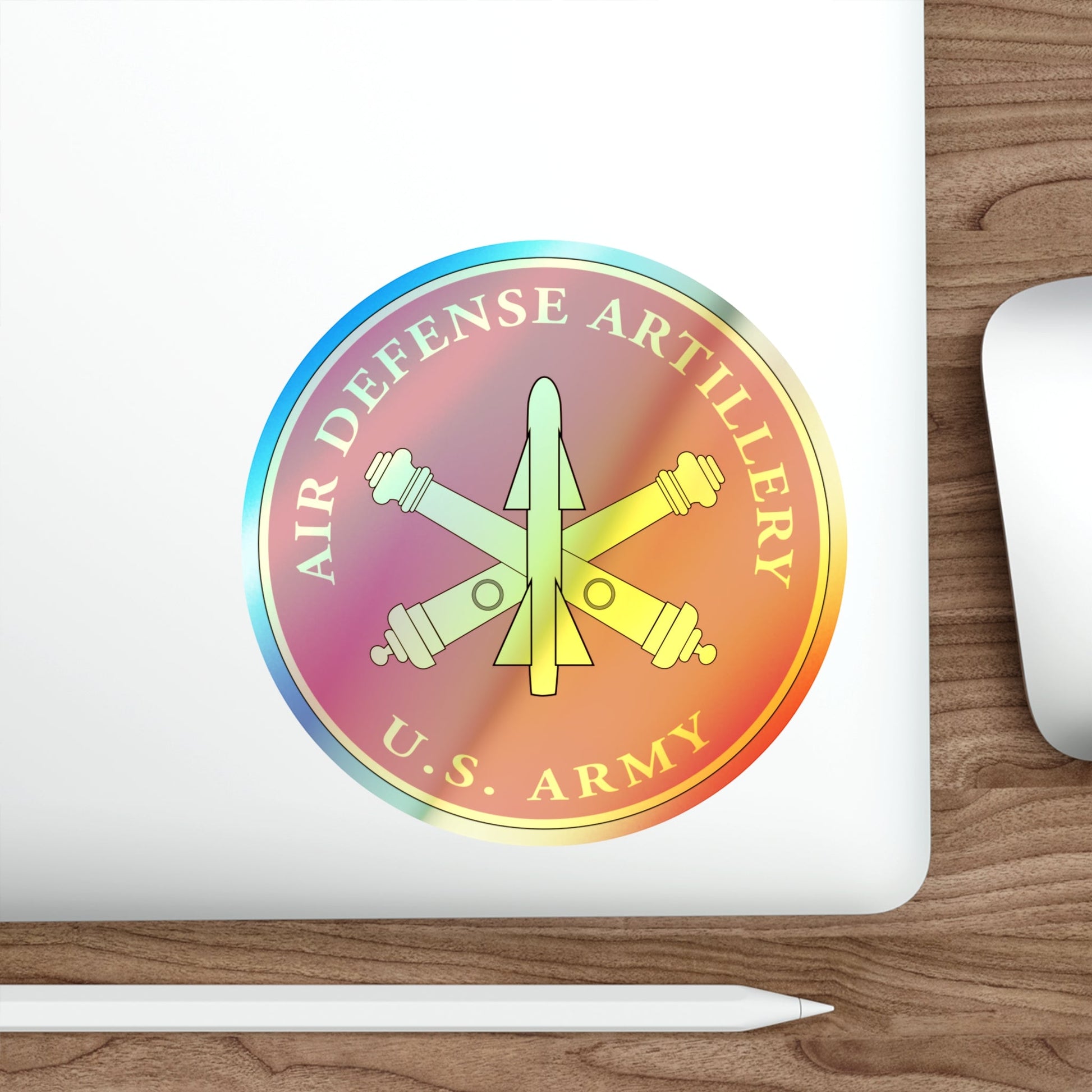 Air Defense Artillery Branch (U.S. Army) Holographic STICKER Die-Cut Vinyl Decal-The Sticker Space