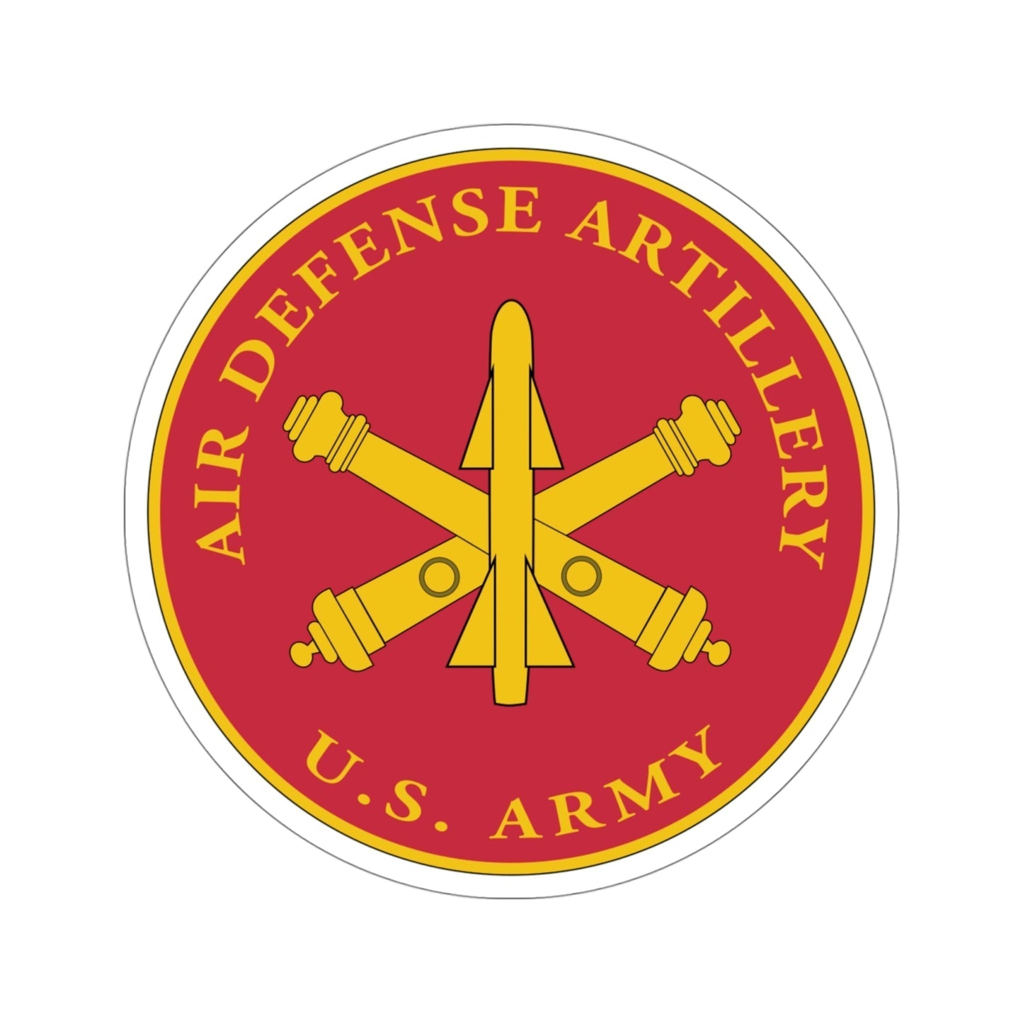 Air Defense Artillery Branch (U.S. Army) STICKER Vinyl Die-Cut Decal-4 Inch-The Sticker Space