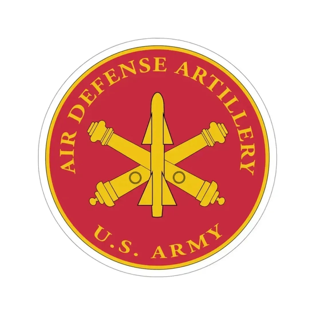 Air Defense Artillery Branch (U.S. Army) STICKER Vinyl Die-Cut Decal 3 Inch - The Sticker Space