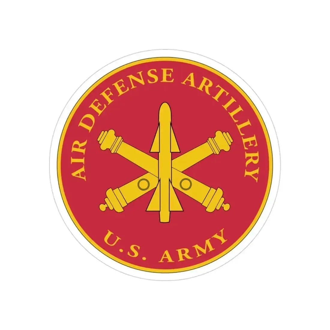 Air Defense Artillery Branch (U.S. Army) Transparent STICKER Die-Cut Vinyl Decal 3 Inch - The Sticker Space