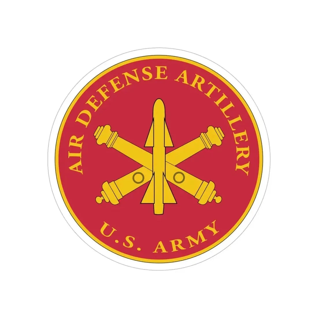 Air Defense Artillery Branch (U.S. Army) Transparent STICKER Die-Cut Vinyl Decal - The Sticker Space