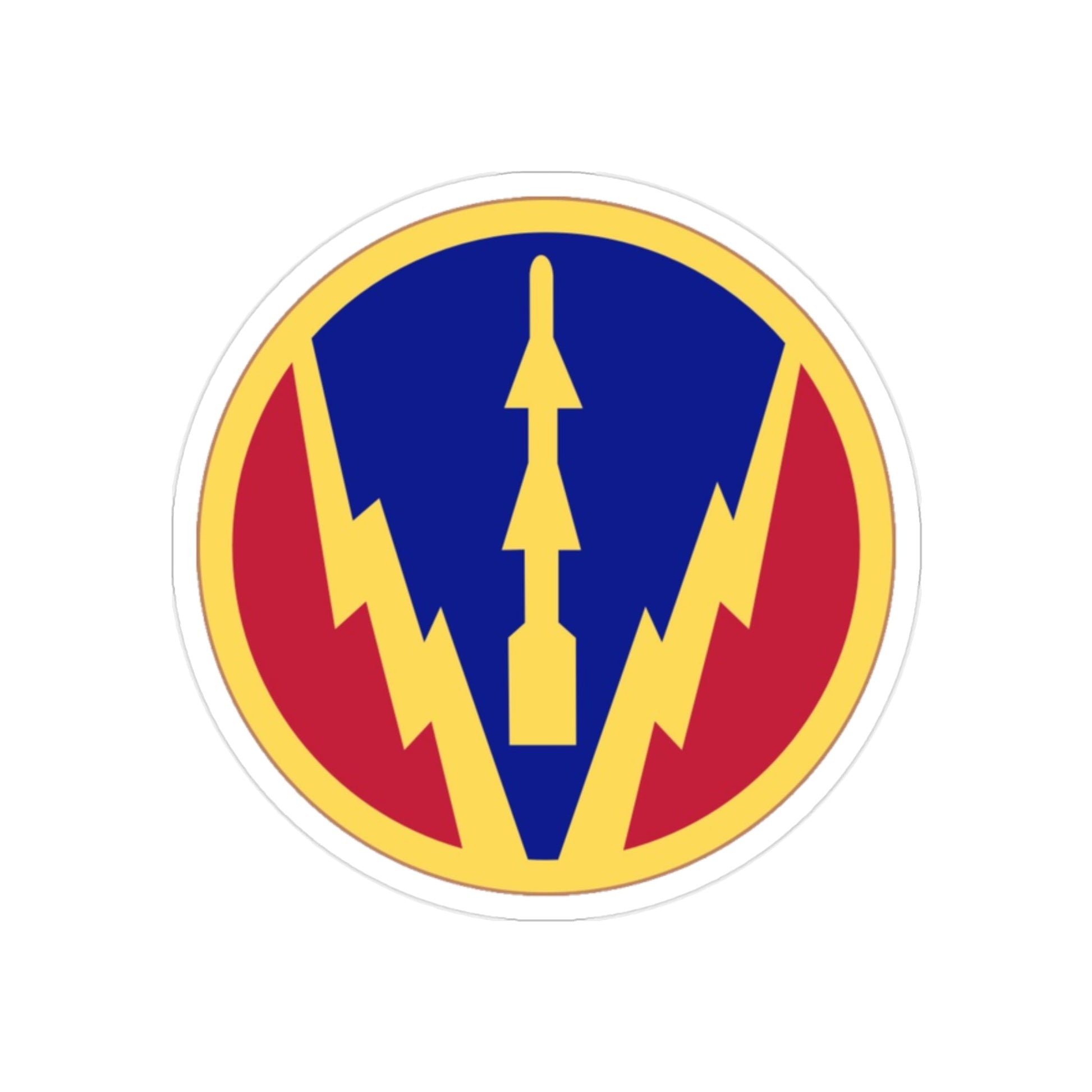 Air Defense Artillery Center and School (U.S. Army) REVERSE PRINT Transparent STICKER-2" × 2"-The Sticker Space