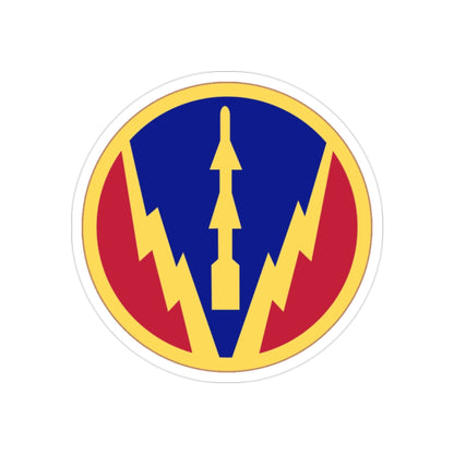 Air Defense Artillery Center and School (U.S. Army) REVERSE PRINT Transparent STICKER-2" × 2"-The Sticker Space