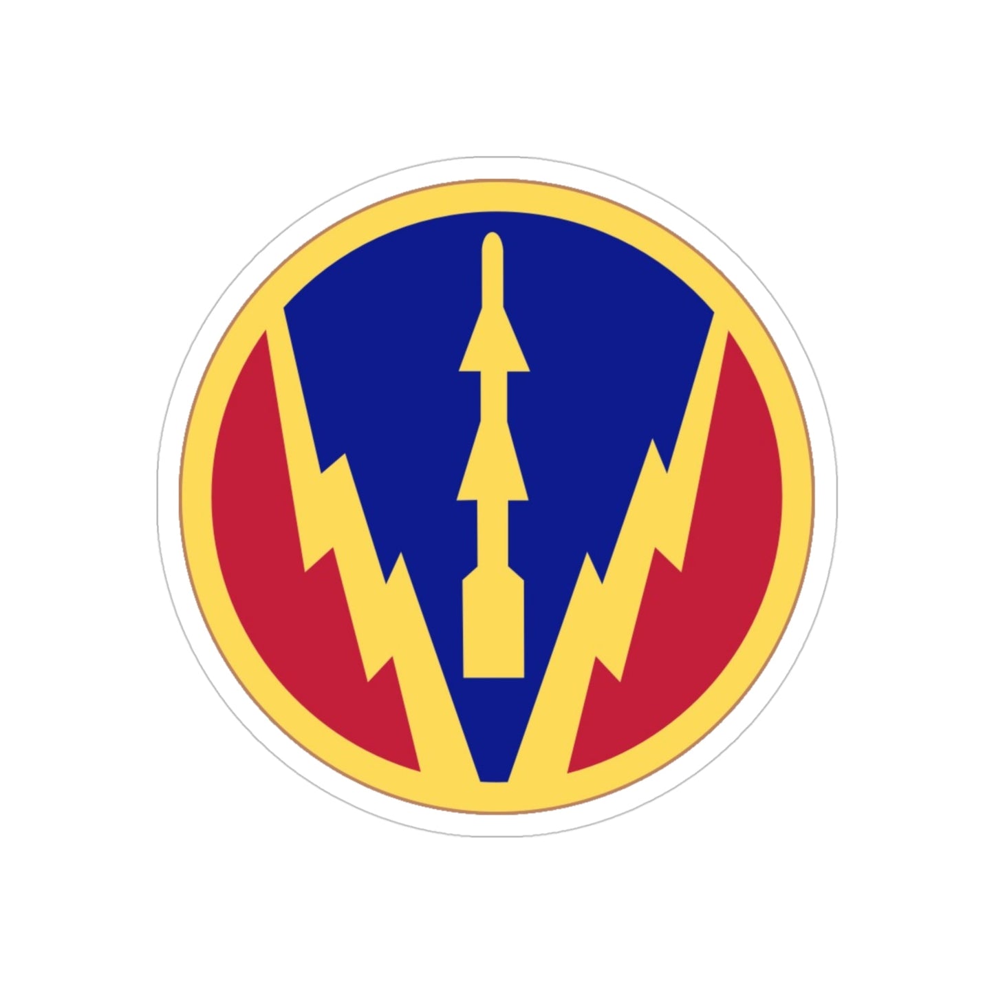 Air Defense Artillery Center and School (U.S. Army) REVERSE PRINT Transparent STICKER-4" × 4"-The Sticker Space