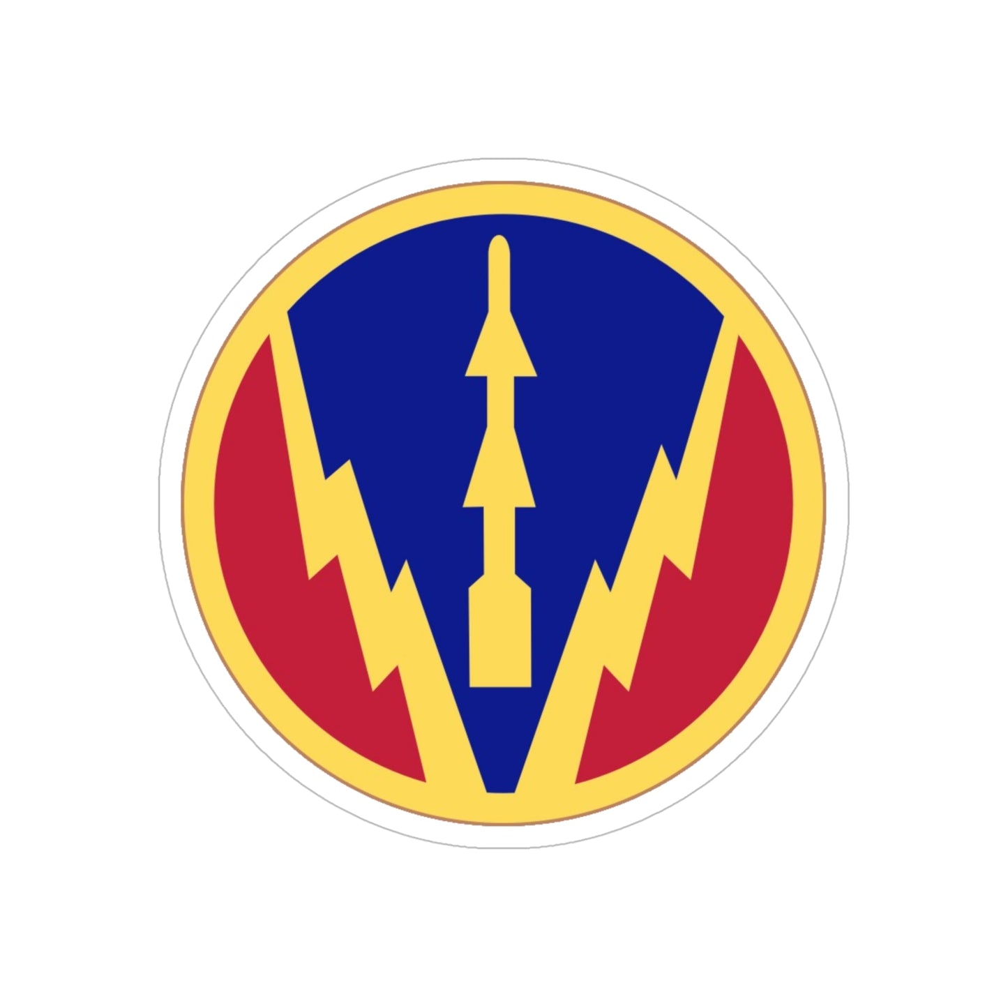 Air Defense Artillery Center and School (U.S. Army) REVERSE PRINT Transparent STICKER-6" × 6"-The Sticker Space