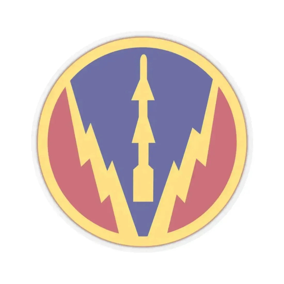 Air Defense Artillery Center and School (U.S. Army) STICKER Vinyl Kiss-Cut Decal 3 Inch Transparent - The Sticker Space