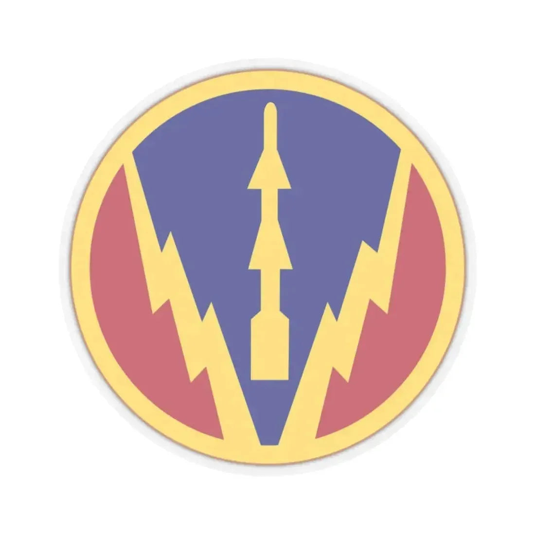 Air Defense Artillery Center and School (U.S. Army) STICKER Vinyl Kiss-Cut Decal 4 Inch Transparent - The Sticker Space