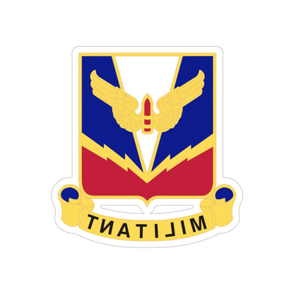 Air Defense Artillery Center and School v2 (U.S. Army) REVERSE PRINT Transparent STICKER-6" × 6"-The Sticker Space