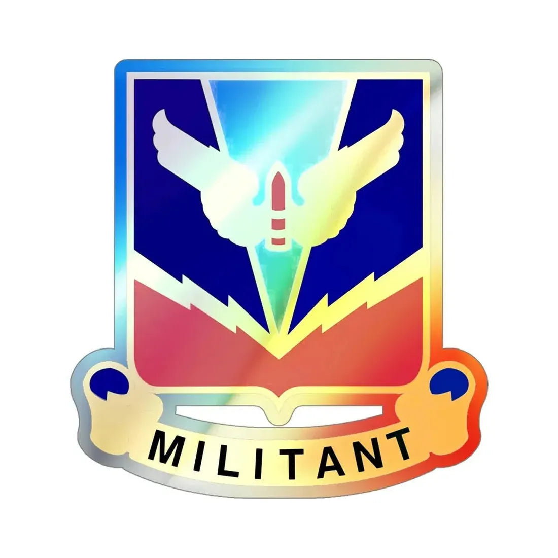 Air Defense Artillery Center and School v2 (U.S. Army) Holographic STICKER Die-Cut Vinyl Decal - The Sticker Space