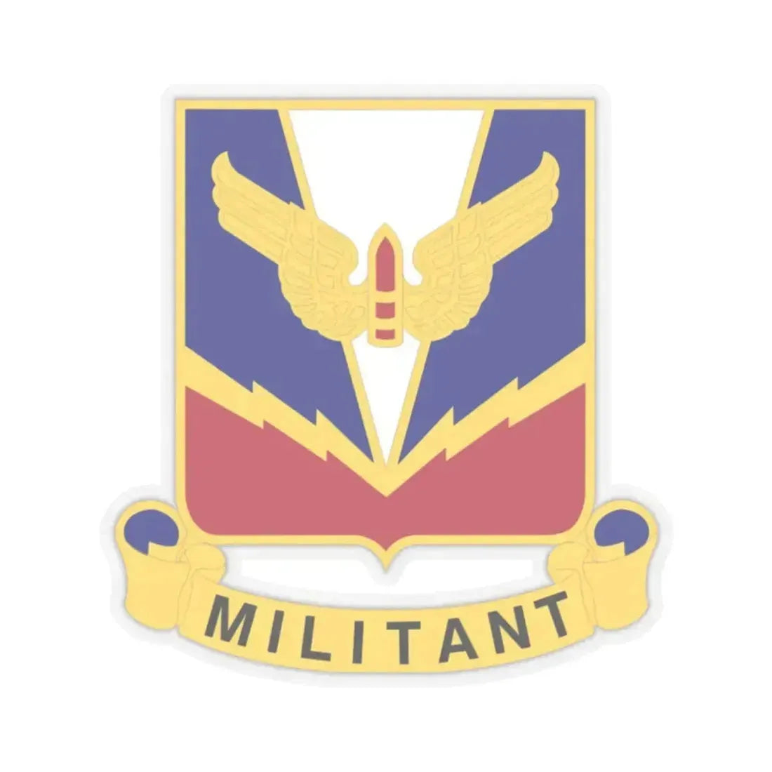 Air Defense Artillery Center and School v2 (U.S. Army) STICKER Vinyl Kiss-Cut Decal 2 Inch Transparent - The Sticker Space