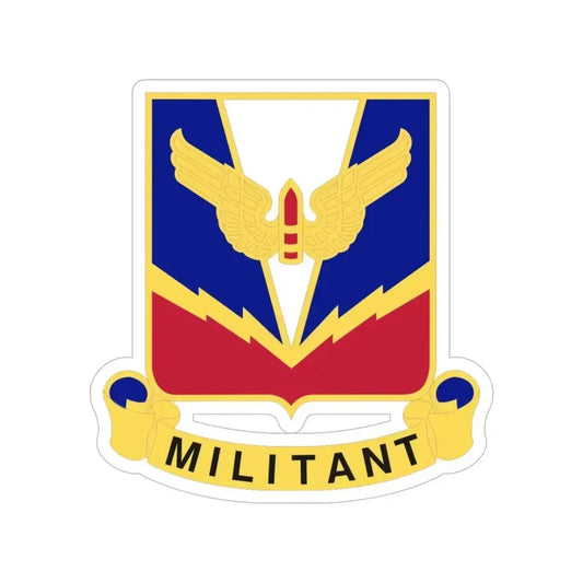 Air Defense Artillery Center and School v2 (U.S. Army) Transparent STICKER Die-Cut Vinyl Decal 6 Inch - The Sticker Space