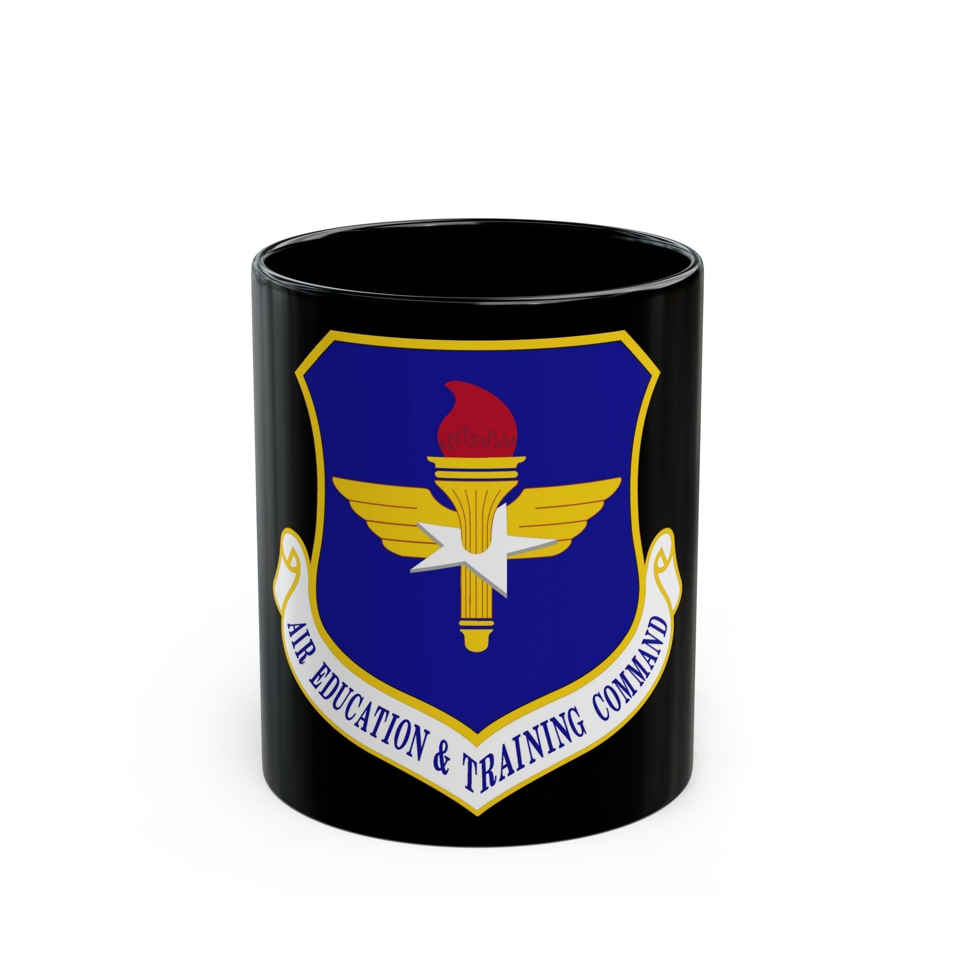 Air Education and Training Command (U.S. Air Force) Black Coffee Mug-11oz-The Sticker Space