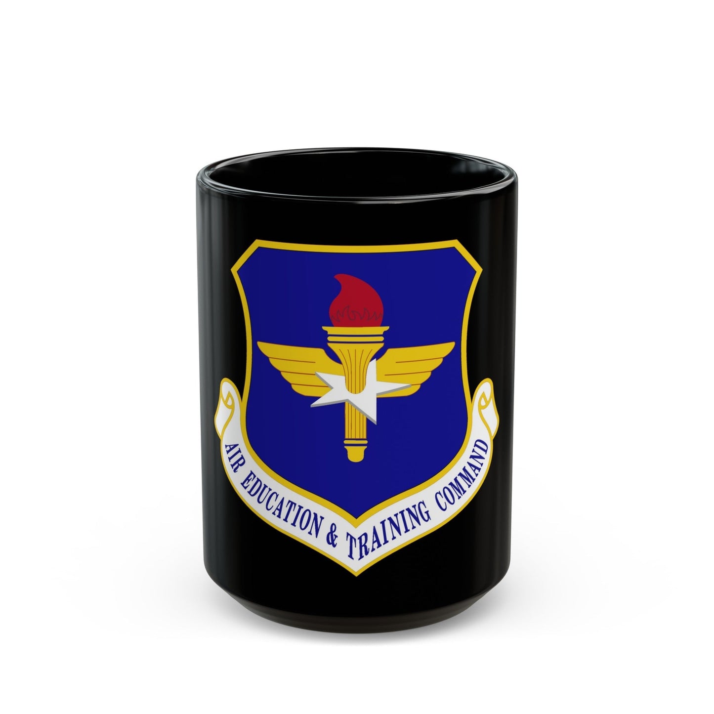 Air Education and Training Command (U.S. Air Force) Black Coffee Mug-15oz-The Sticker Space