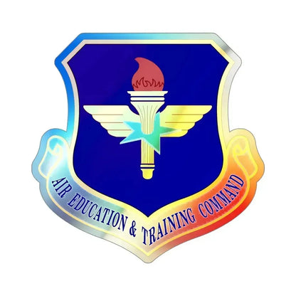 Air Education and Training Command (U.S. Air Force) Holographic STICKER Die-Cut Vinyl Decal 4 Inch Holographic - The Sticker Space