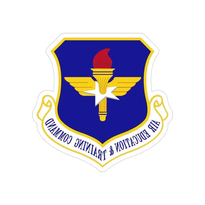 Air Education and Training Command (U.S. Air Force) REVERSE PRINT Transparent Die-Cut STICKER - The Sticker Space