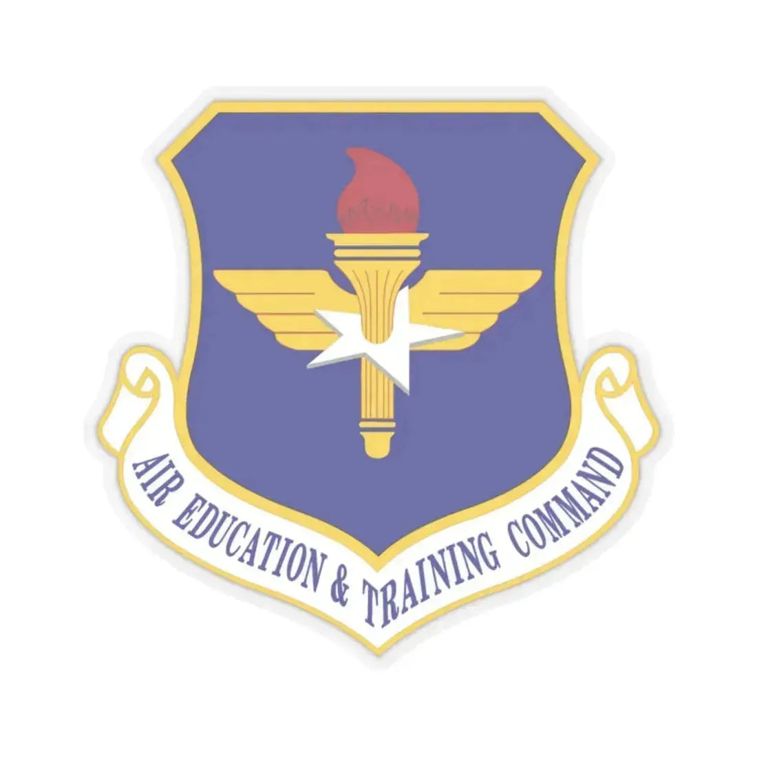 Air Education and Training Command (U.S. Air Force) STICKER Vinyl Kiss-Cut Decal 2 Inch Transparent - The Sticker Space