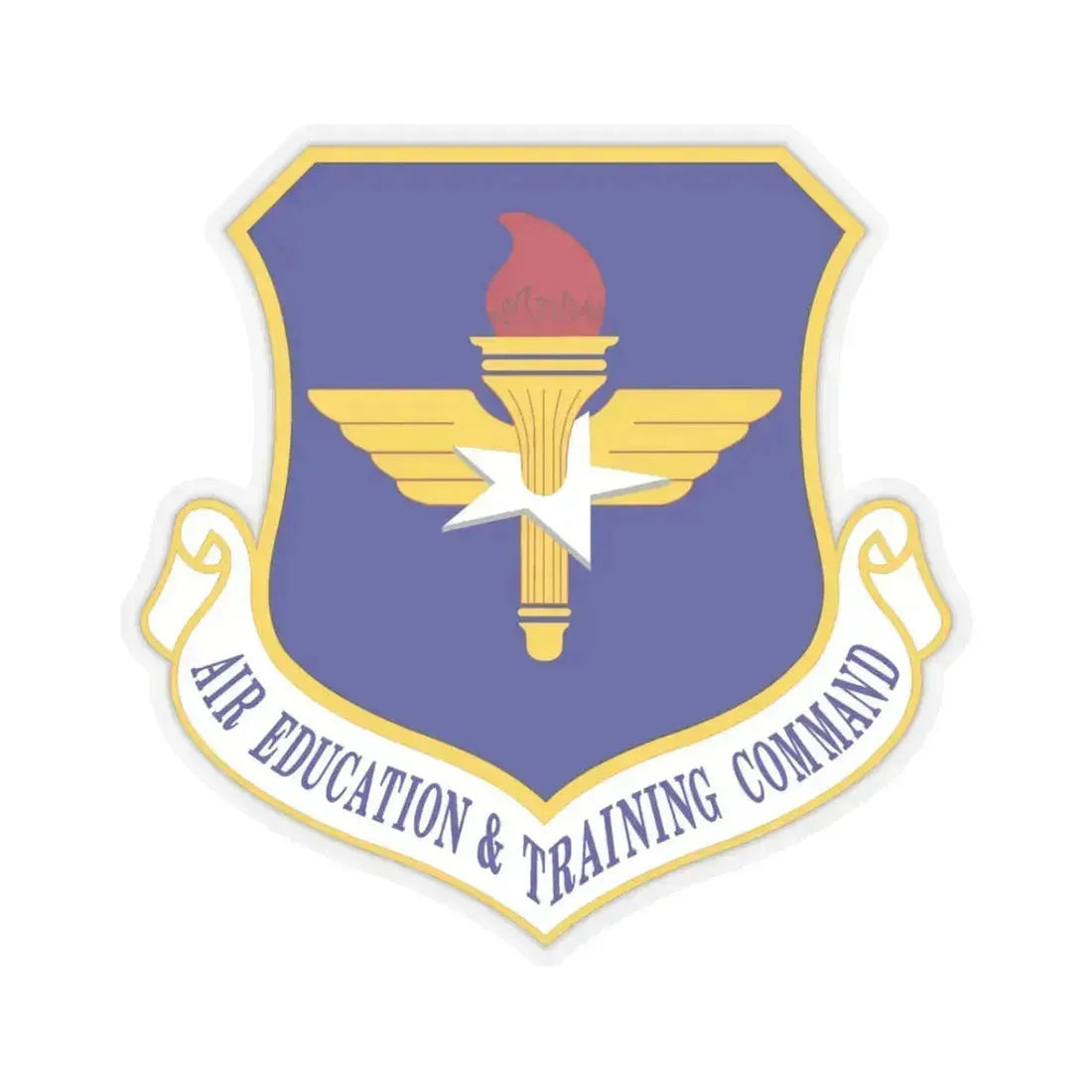 Air Education and Training Command (U.S. Air Force) STICKER Vinyl Kiss-Cut Decal 3 Inch Transparent - The Sticker Space