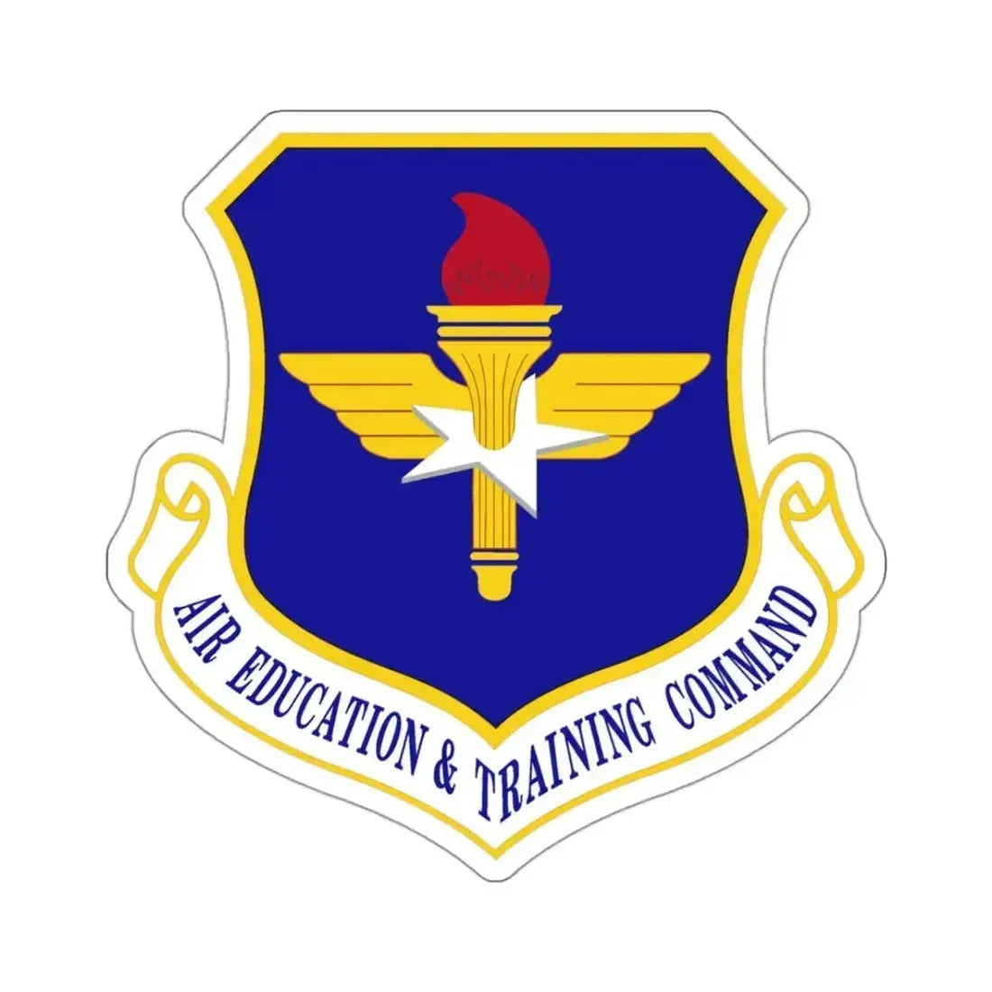 Air Education and Training Command (U.S. Air Force) STICKER Vinyl Kiss-Cut Decal 3 Inch White - The Sticker Space