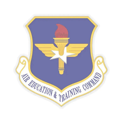 Air Education and Training Command (U.S. Air Force) STICKER Vinyl Kiss-Cut Decal 4 Inch Transparent - The Sticker Space