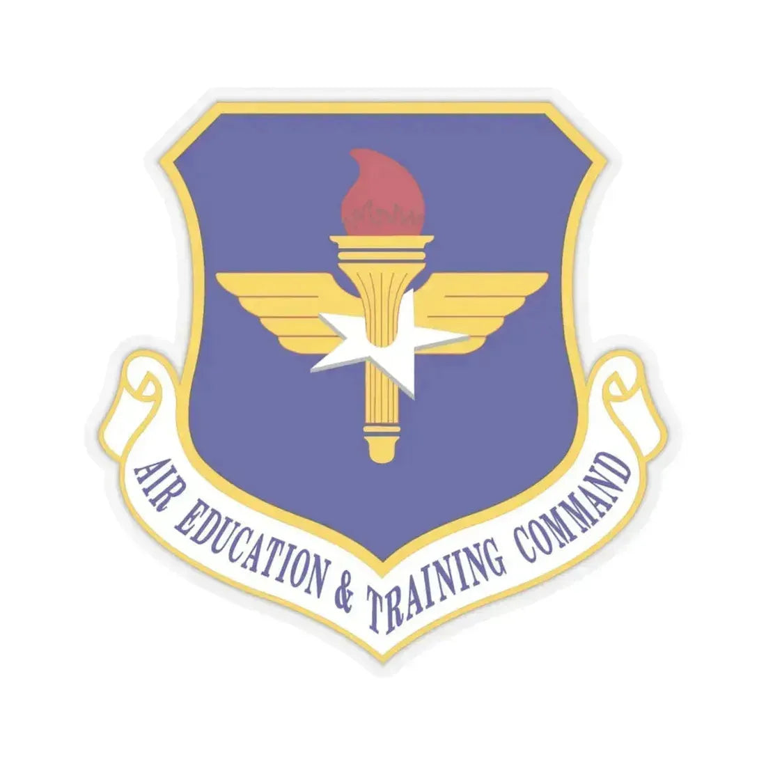 Air Education and Training Command (U.S. Air Force) STICKER Vinyl Kiss-Cut Decal 6 Inch Transparent - The Sticker Space