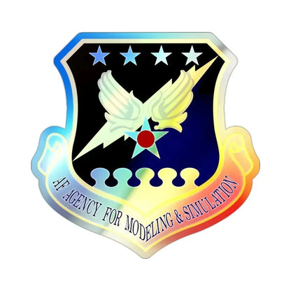 Air Force Agency for Modeling and Simulation (U.S. Air Force) Holographic STICKER Die-Cut Vinyl Decal - The Sticker Space
