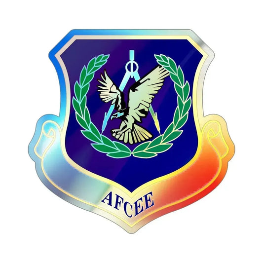 Air Force Center for Engineering and the Environment (U.S. Air Force) Holographic STICKER Die-Cut Vinyl Decal 6 Inch Holographic - The Sticker Space