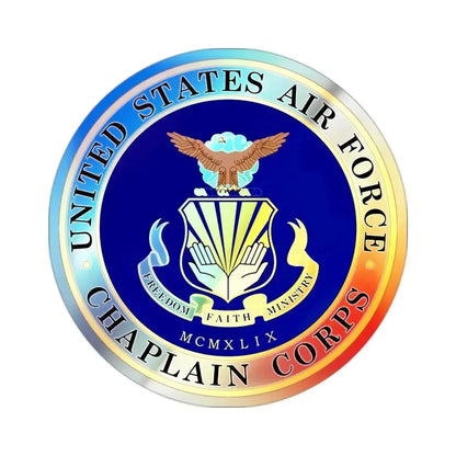 Air Force Chaplain Corps (U.S. Air Force) Holographic STICKER Die-Cut Vinyl Decal 2 Inch Holographic - The Sticker Space
