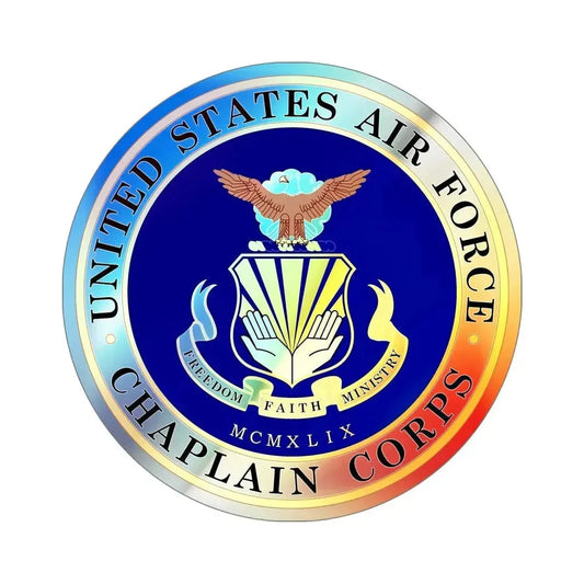 Air Force Chaplain Corps (U.S. Air Force) Holographic STICKER Die-Cut Vinyl Decal 6 Inch Holographic - The Sticker Space