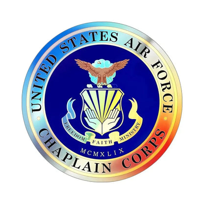 Air Force Chaplain Corps (U.S. Air Force) Holographic STICKER Die-Cut Vinyl Decal - The Sticker Space