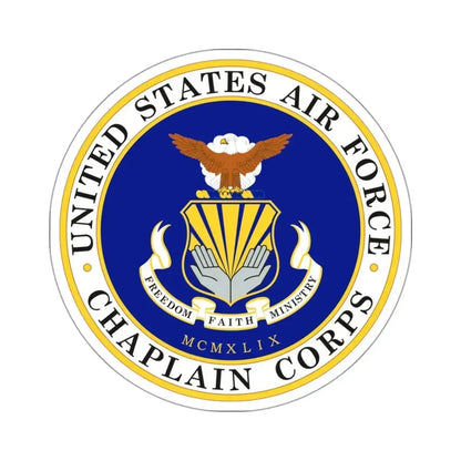 Air Force Chaplain Corps (U.S. Air Force) STICKER Vinyl Kiss-Cut Decal 3 Inch White - The Sticker Space