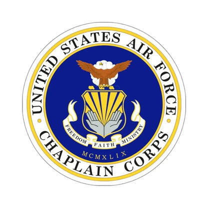 Air Force Chaplain Corps (U.S. Air Force) STICKER Vinyl Kiss-Cut Decal 4 Inch White - The Sticker Space